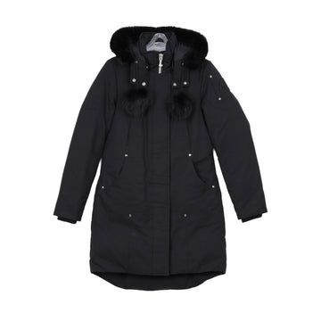 Moose Knuckles Steel Faux Fur Hooded Padding Jumper Black 158315434 [P]