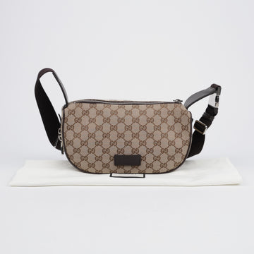 GUCCI キャンバスバイカーヒップバッグ ブラウン 158315514 [P]