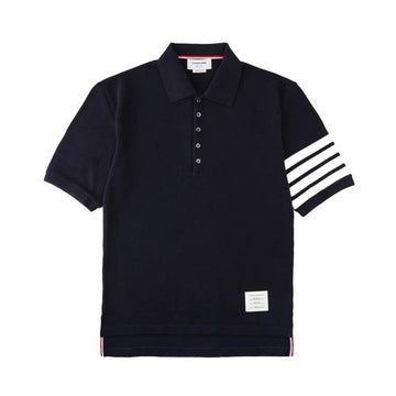 THOM BROWNE クラシックピケショートスリーブポロネイビー 26FW 158359542 [P]