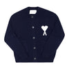 AMI Big Heart Logo Intarsia Pocket Cardigan 154525235 [P]