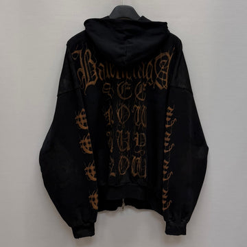 BALENCIAGA ヘビーメタルラージフィットフードジッパー (105) 158359630 [P]