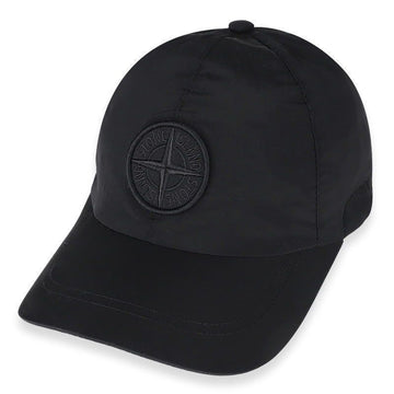 Stone Island Stone Men's Compass Logo Nylon String Baseball Cap (Black) L1S15 9100011 S0076 V0029 151097188 [P]