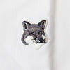 MAISON KITSUNE オックスフォードグレー フォックスヘッドパッチ ボタンダウン カジュアルシャツ (LM00401WC2010-P100) 158359780 [P]
