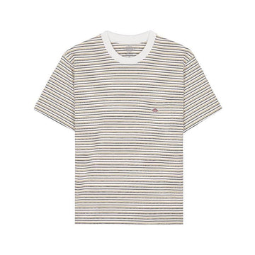 DANTON Damen T-Shirt mit Pocket in Gelb und Weiß 158360000 [P]
