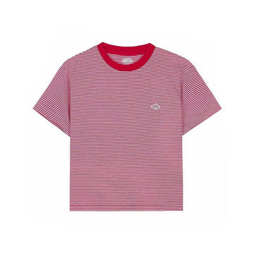 Danton Short Sleeve Cropped T-Shirt Red X White 158359999 [P]
