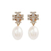 TORY BURCH 158536 137 Damen Kira Pave Perlen Tropfen Ohrringe 158360183 [P]