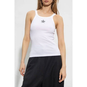 FENDI Logo Stickerei Baumwolltop 157204097 [P]