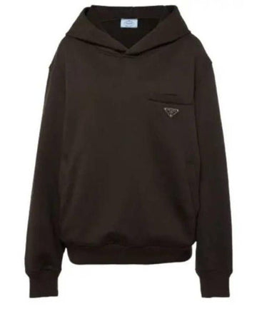 Prada Triangle Cotton Hoodie 134702 1V26 F0192 157855303 [P]