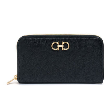 SALVATORE FERRAGAMO Gancini Continental Wallet NERO 758661 58219276 [P]