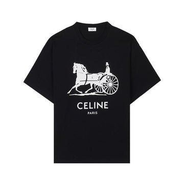 Celine Cotton Jersey Logo T-Shirt 158361152 [P]