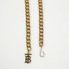 BURBERRY Schwarze Leder TB Rock Chain Belt Bag 158093186 [P]