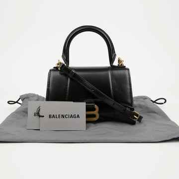 Balenciaga Hourglass XS Handbag Black 158122627 [P]