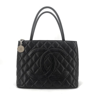 CHANEL Caviar Medallion Coin Bag Tote Bag 158361747 [P]