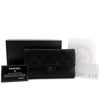 CHANEL クラシックラムスキンシルバーフラップ長財布 158362629 [P]