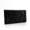 CHANEL クラシックラムスキンシルバーフラップ長財布 158362629 [P]