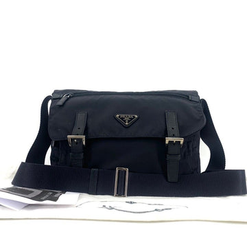 PRADA Nylon Dreieckslogo Messenger Bag Crossbag 1BD671 158362690 [P]