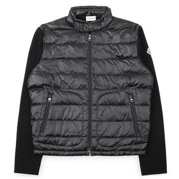 Moncler Men's High Neck Knit Mixed Padding Zip-Up Jacket 154655776 [P]