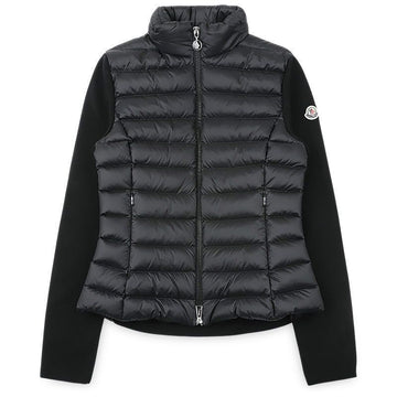 MONCLER ロゴパッチニットミックスパディングジャケット 155624001 [P]