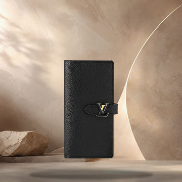 Louis Vuitton Vertical Wallet Black / Arizona M81330 158369971 [P]
