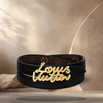 LOUIS VUITTON スクリプト ブレスレット 17 cm M4568 158370104 [P]