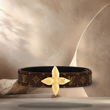 LOUIS VUITTON ミニ フラワーグラム ブレスレット 17 cm M8779 158370107 [P]