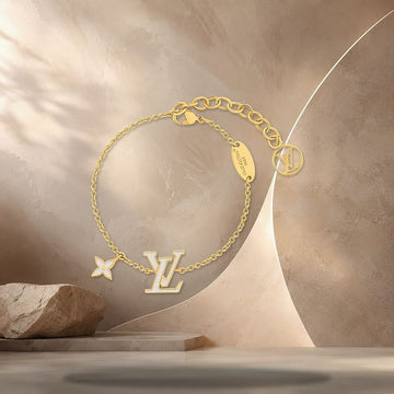 LOUIS VUITTON LV Iconic Email Armreif in Weiß 158370111 [P]