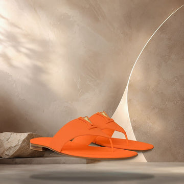 LOUIS VUITTON Mare Flat Thong Sandalen Orange 158370137 [P]
