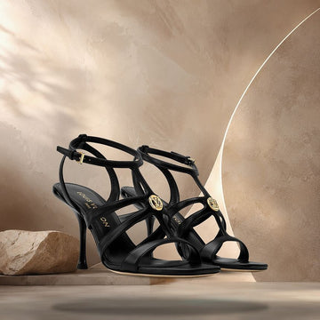 LOUIS VUITTON 6AM サンダル ブラック 158370143 [P]