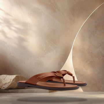 Louis Vuitton Sunset Thong Sandals Cognac Brown 158370147 [P]