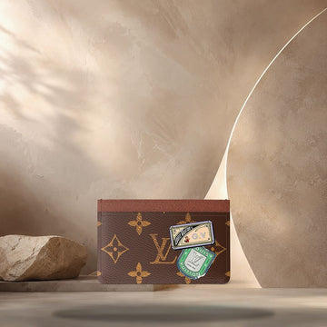 Louis Vuitton Card Holder Mon Monogram Canvas, Cross-Grain Leather Lining P01902 158370168 [P]