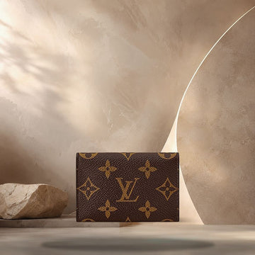 LOUIS VUITTON Slim Card Holder Monogram Blau Frost / Silber M26900 158370179 [P]