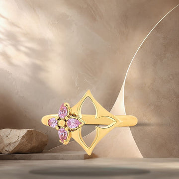 Louis Vuitton Flowergram Strass Ring M Size: ~ 52, 53, 54 EU Size M1802 158370318 [P]