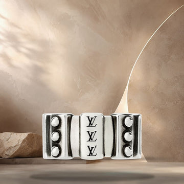 LOUIS VUITTON LV Lozine Ring aus Sterlingsilber M1774 158370319 [P]