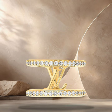 LOUIS VUITTON Ikonischer Ring Größe M: ~ 52, 53, 54 EU Größe M1463 158370320 [P]