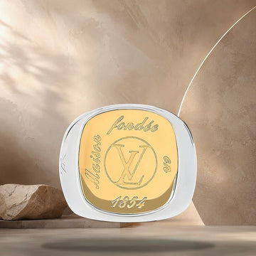 Louis Vuitton Signet Ring M Size: ~ 52, 53, 54 European Size M1899 158370325 [P]