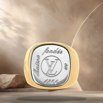 Louis Vuitton Signet Ring Size M: ~ 52, 53, 54 European Size M1911 158370326 [P]