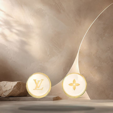 Louis Vuitton Pearly Confetti Earrings Gold Colored Metal M03906 158370380 [P]