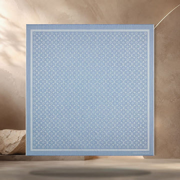 Louis Vuitton Monogram Denim Shawl Light Blue M98724 158370484 [P]