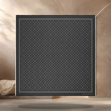 LOUIS VUITTON Monogram Denim Schal Schwarz M98342 158370492 [P]
