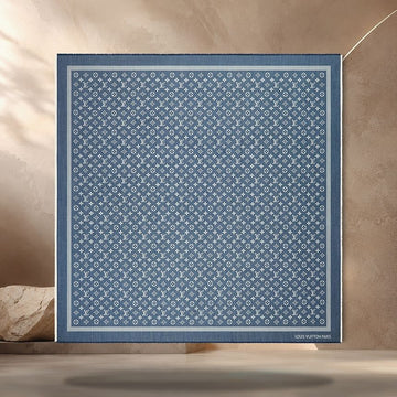 LOUIS VUITTON Monogram Denim Schal Dunkelblau M98322 158370496 [P]