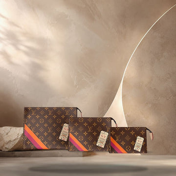LOUIS VUITTON トリオ トイレットポーチ モノグラム コーティング キャンバス P01952 158370551 [P]