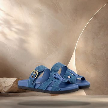 LOUIS VUITTON Isola Comfort Mule Blau 158370713 [P]