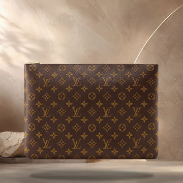 Louis Vuitton Key Pouch L Coated Canvas M27630 158370836 [P]