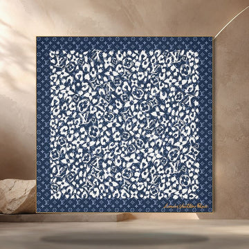 Louis Vuitton Safari Square 90 Blue M97895 158370837 [P]