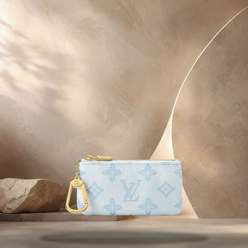 Louis Vuitton Key Pouch Monogram Origin Blue Courier M27674 158370847 [P]