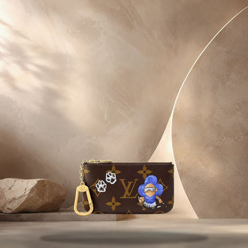 Louis Vuitton Key Pouch Monogram Blue Frost M15341 158370858 [P]