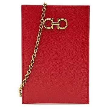 SALVATORE FERRAGAMO 間接フォンケース 22-E016 リップスティックレッド 746657 28097994 [P]
