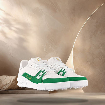 Louis Vuitton Trainer Sneakers Green 158372304 [P]