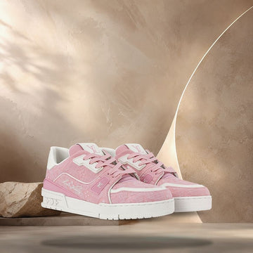 LOUIS VUITTON Trainer Sneaker in Pink 158372312 [P]