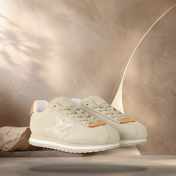 LOUIS VUITTON Butterweiche Sneakers Beige 158372380 [P]